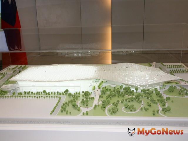泊嵐匯會展中心模型(圖：台中市政府)