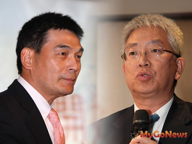 顏炳立在4月1日獻上對張金鶚就任台北副市長的祝福